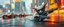 Placeholder: master oil painting by Rembrandt, pen outline and airbrush,the tilted quilter,glasses and ticks, cyberpunk imagery synchronized mechanical stylized fluffy gremlin rat bat laying low holding a few guns barely hanging on, drumming kit flat power trike flickering stable core, wet reflective salt flat city, fast motion blur background, translucent tube cars, technocracy mega tv