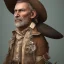 Placeholder: old RUGED cowboy face hat