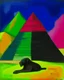 Placeholder: A sphinx guarding pyramids painted by Alexej von Jawlensky