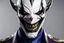 Placeholder: Jhin venom in 8k live action artstyle, white joker mask, close picture, intricate details, highly detailed, high details, detailed portrait, masterpiece,ultra detailed, ultra quality