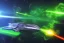 Placeholder: spaceship battle, explosions, lasers, green lasers, explosions painting