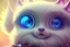 Placeholder: cutest AND softest creature in the world| large doll like eyes| supernatural and otherworldly| highly detailed vibrant fur| magical glowing trails| light dust| aesthetic| cinematic lighting| bokeh effect| mdjrny-v4 style