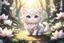 Placeholder: cute anime chibi cat in magnolia forest in sunshine Weight:1 heavenly sunshine beams divine bright soft focus holy in the clouds Weight:0.9