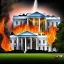 Placeholder: White House on fire real image