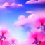 Placeholder: beautiful dream, mystical, cascades, delicate flowers, masterpiece, pastel colors, blue river, pink clouds,8k