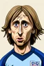 Placeholder: Luka Modric Croatian soccer player 2d cartoon