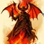 Placeholder: blaze the pyromancer devil wild west bandit fantasy art