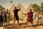 Placeholder: Julius caesar playing golf in egypt