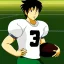 Placeholder: Ghibli, joueur de football, dans un champs.