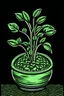 Placeholder: Growing moneyplant logo cartoonnewschool underground