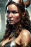 Placeholder: Camilla Luddington viking, busty hitomi tanaka, pintura,detalhes,textura,qualidade 8k, in village,