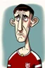 Placeholder: Anthony Gordon English football player ,cartoon 2d