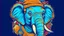 Placeholder: masterpiece of an hiphop rapper elephant vector style, t-shirt design