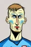 Placeholder: Tomas Soucek Czech football player ,cartoon 2d