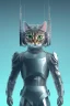 Placeholder: cat wearing armour, cassette futurism by shusei nagaoka, minimalism, cell shading, high contrast