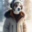 Placeholder: Cyberpunk Portrait of dog child with brown hair and with cute face, north pole snowy vibe , perfect composition, hyperrealistic, super detailed, 8k, high quality, trending art, trending on artstation, sharp focus, studio photo, intricate details, highly detailed, by greg rutkowski