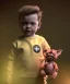 Placeholder: Quarantine Tarantino toddler, full body, dramatic lighting, hyper realistic