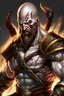 Placeholder: Generate a detailed and dynamic digital illustration of Kratos, the iconic character from the God of War video game series. Ensure that Kratos is portrayed in a powerful and imposing stance, wielding his signature weapon, the Leviathan Axe, with dramatic lighting that emphasizes his strength and determination. Pay attention to capturing the intricate details of his armor, facial expression, and any surrounding elements that enhance the epic and mythical atmosphere of the scene