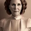 Placeholder: extremely detailed 8k hyperspace wallpaper,complete and photo realistic detailed head to waist stunning photo realistic portrait of carrie fisher as Princess Leia in star wars with photo realistic fine and simple hair, brown eyes, professional majestic photo realistic painting by Ed Blinkey, Atey Ghailan, by Jeremy Mann, Greg Manchess, Antonio Moro, trending on ArtStation, Intricate, High Detail, Sharp focus, dramatic, by greg rutkowski, realism, beautiful and detailed lighting,