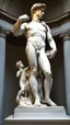 Placeholder: Hyperrealistic 4k image, ultra quality, of Michelangelo's David sculpture