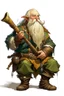 Placeholder: blond bard mountain dwarf with flute dnd