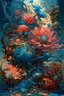 Placeholder: Fantastic big exotic flowers, watercolor ink, intricate, magical, in the style of James Jean, Brian Froud, Yana Movchan, Zdzisław Beksinski, Hieronymus Bosch, hyperdetailed, sharp focus, intricate, concept art, digital painting, ambient lighting, 16 k, trending on artstation, hyper quality, highly detailed, fantasy, beautiful, colourful.