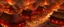 Placeholder: An orangish red Eastern village with torches designed in Heidrun manuscripts painted by Cai Jia
