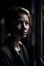 Placeholder: a woman's portrait standing behind a window cinematic dramatic hd hig hlights detailled real wide and depth atmosphere