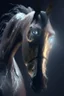 Placeholder: Horse shape-shifting humanoid alien ,dramatic lighting, volumetric lighting, hyperrealisme, 8k, high quality, lot of details, fit within portrait