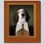 Placeholder: Portrait of an anthropomorphic dog in reality