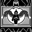 Placeholder: Angel code prophecy name words black and white Satan card