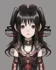 Placeholder: Detailed anime child girl, dark brown hair, black and red dragon scale armour, intricate details, full body portrait, keep head in frame, slight smile, black Japanese motif, concept art, highly detailed, digital painting, concept art, sharp focus, illustration, art by Yoji Shinkawa, WLOP and greg rutkowski and alphonse mucha and artgerm and yanjun Chen and Junji ito and Makoto Shinkai, HDR, octane render