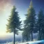 Placeholder: large pine tree on the mountain