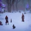 Placeholder: A snowy warlock Christmas festivities