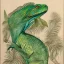 Placeholder: technical illustration of an iguana, botanical illustration, scientific illustration, highly detailed, marginalia