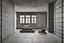 Placeholder: Editorial Style Photo, Grid, Dutch Angle, Industrial, Bedroom, U-Shape, Tile, Concrete, Window View, Hard, Organic, Monochromatic, Winter, Raymour