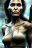 Placeholder: portrait head Angelina Jolie long hairs big bobs Tomb Raider