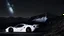 Placeholder: Landscape in the Dark, white Sportscar, night stars sky and road white ferrari supercar sport rims car photo details perfect form far away wallpaper in, mountain roads, perfect twists turns, 4k, ultra resolution, perfect angle sharp wide lens big aperture kodak nikon panorama black dark sky, low light