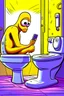 Placeholder: sneaky steve sitting on the toilet while using a woopy jangler to snoop a doot while pooping