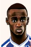 Placeholder: Moussa Diaby French soccer player cartoon 2d