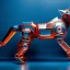 Placeholder: fullbody Drawing of 'Robot Wolf',all parts metal,intricate detail,andrea bonelli,Kilian Eng,Ohrai,evan lee,Aleksandr Sidelnikov,KyuYong Eom,three quarters frontal aerial view,toned colors,16k