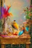 Placeholder: Still life with feathers and gems highly detailed digital painting elegant intricate very attractive beautiful award winning fantastic view crisp quality very cute acrylic art in sunshine