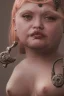 Placeholder: steampunk, woman, overweight, close up