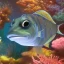 Placeholder: cute fish “wearing avatar make up” Pandora