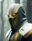 Placeholder: reptile, mask cover whole face and hood , mortal kombat 11, highly detailed, hyper-detailed, beautifully color-coded, insane details, intricate details, beautifully color graded, Cinematic, Color Grading, Editorial Photography, Depth of Field, DOF, Tilt Blur, White Balance, 32k, Super-Resolution, Megapixel, ProPhoto RGB, VR, Half rear Lighting, Backlight, non photorealistic rendering