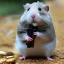 Placeholder: a hamster with a gun