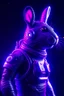 Placeholder: a dark purple head Bunny in space suits, surrealism, retro space, full body, volumetric light, cinematic lightning, cgi rendering, unreal, trending Artstation, ultra detailed, intricate