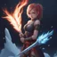 Placeholder: Girl with fire and ice swords