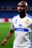 Placeholder:  the Egyptian soccer player Shikabala as a child 3 years old ,baby face,He is wearing a Zamalek Club T-shirt,Zamalek Club logo on the T-shirt , portrait, fantasy setting, ethereal, soft lighting