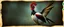 Placeholder: 3d airbrush render, magpie elf alien dodo hen , pinhole cam, airbrush 3d rendering, in the style of Titian and Dali , torn edges on border